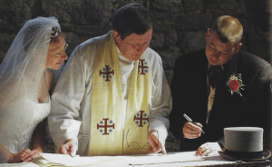 Wedding at All Saints Church with Rev Brian Barnes