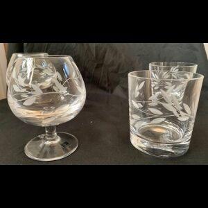 whiskey and cognac glasses