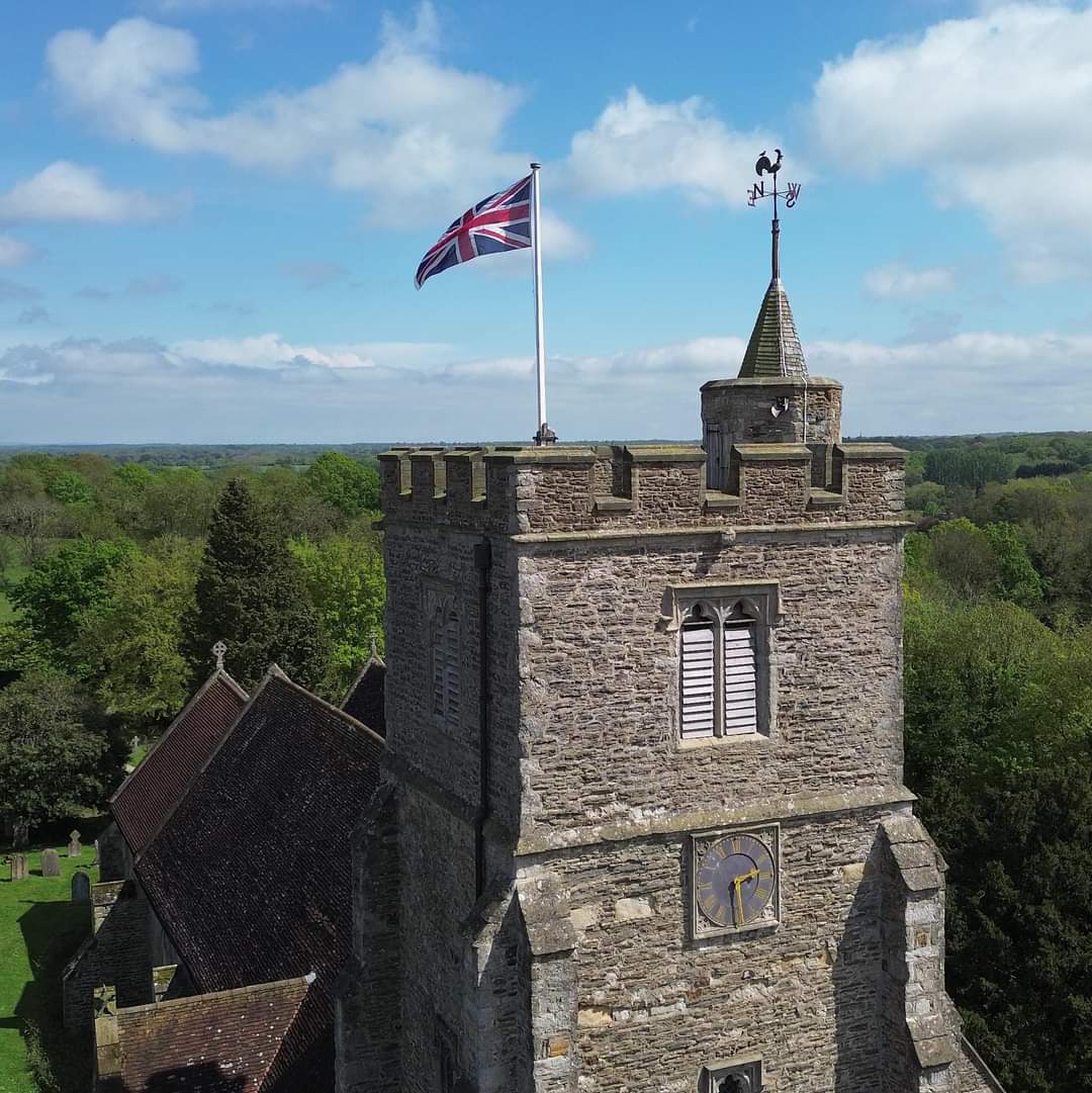 All Saints Staplehurst Tower Coronation of King Charles III