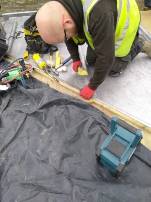 Tower roof lead work